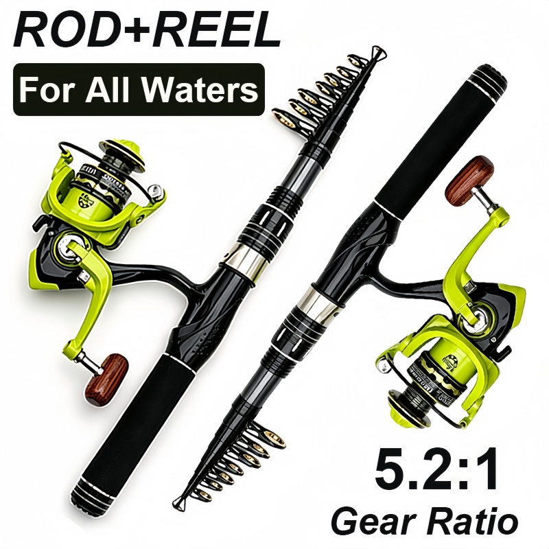 Fishing Rod Spinning - Canna da pesca e mulinello combinati,