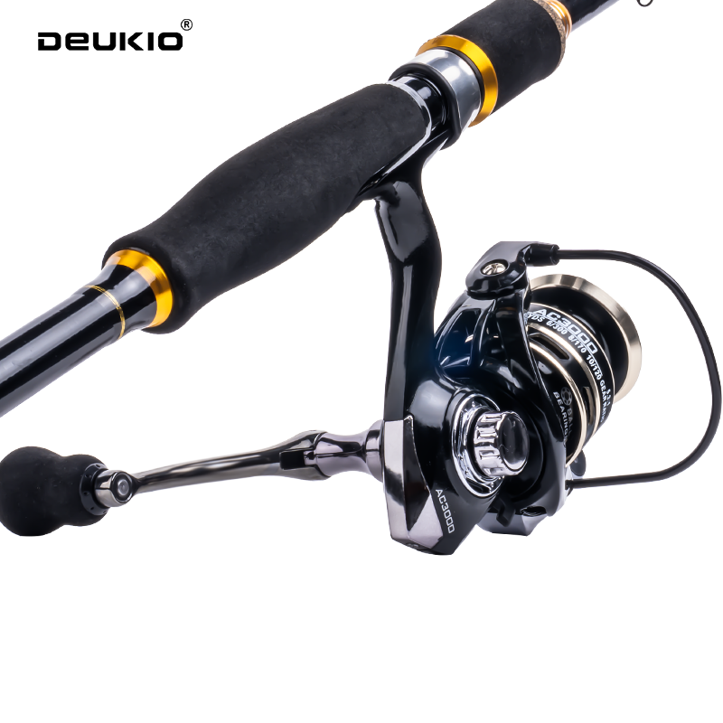 DEUKIO Combo Spinning in Carbo - Fishing Rod Spinning recensione e prezzo